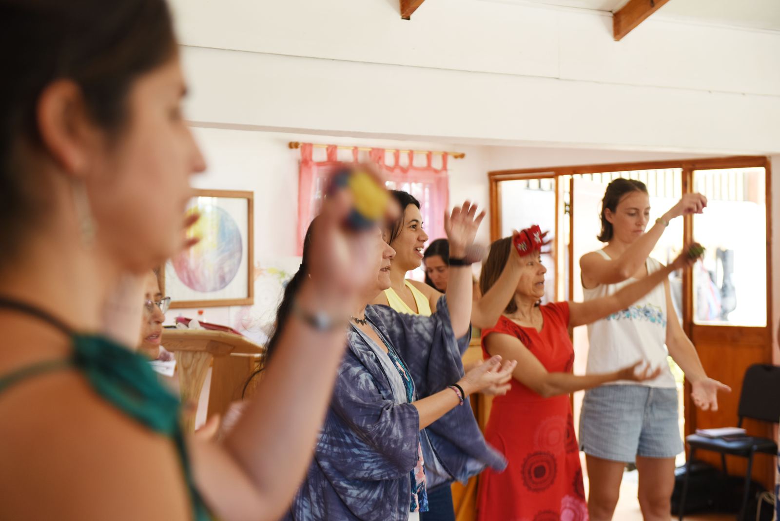 Ronda de participantes en la sala del seminario